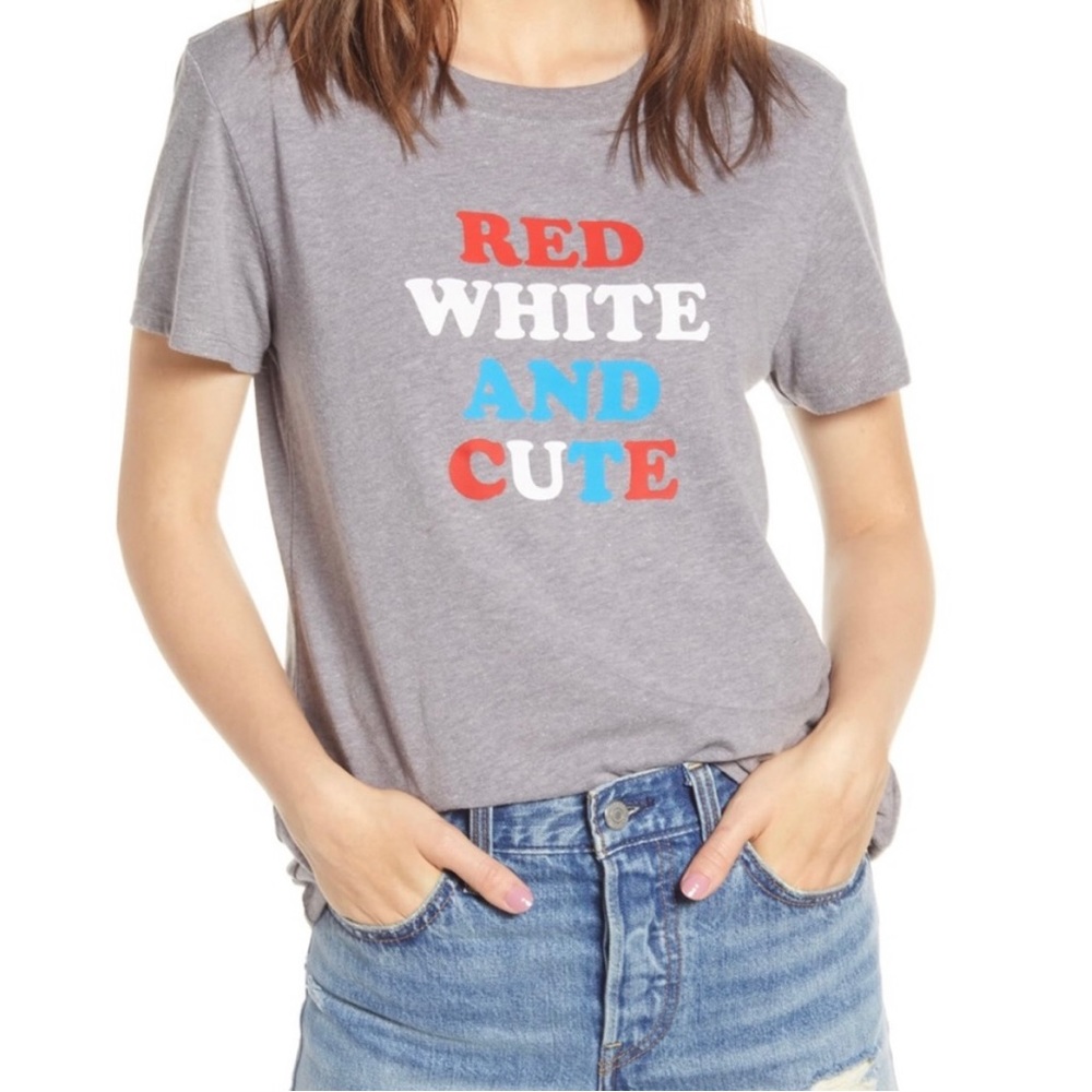 Suburban Riot red, white, and cute shirt